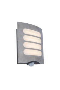 Oprawa elewacyjna FERELL PIR 14W srebrna LUTEC