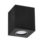 Oprawa sufitowa OH37L GU10 czarna 80x115 KOBI