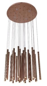 Lampa wisząca ORGANIC COPPER IV z funcją ściemniania P0174D MAXLIGHT