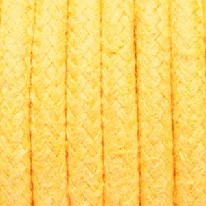 Żółty kabel w oplocie bawełnianym 2x0.75 KOLOROWE KABLE