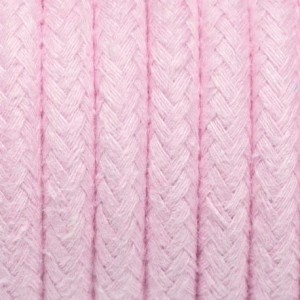 Różowy kabel w oplocie bawełnianym 2x0.75 KOLOROWE KABLE