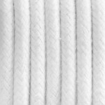 Biały kabel w oplocie bawełnianym 2x0.75 KOLOROWE KABLE