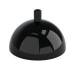 Osłonka sufitowa PÓŁKULA czarna KOLOROWE KABLE