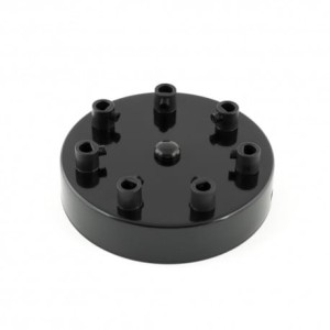 Osłonka sufitowa OKRĄGŁA VII czarna KOLOROWE KABLE