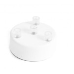 Osłonka sufitowa OKRĄGŁA IV biała KOLOROWE KABLE