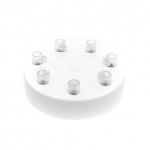 Osłonka sufitowa OKRĄGŁA VII biała KOLOROWE KABLE