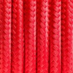 Czerwony kabel w oplocie poliestrowym 2x0.75 KOLOROWE KABLE