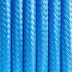 Niebieski kabel w oplocie poliestrowym 2x0.75 KOLOROWE KABLE