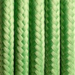 Zielony kabel w oplocie poliestrowym 2x0.75 KOLOROWE KABLE