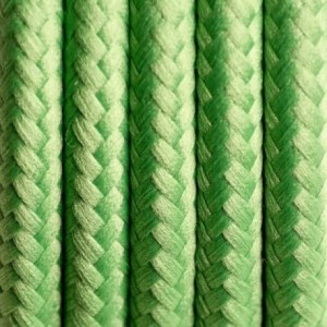 Zielony kabel w oplocie poliestrowym 2x0.75 KOLOROWE KABLE