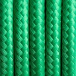 Zielony kabel w oplocie poliestrowym 2x0.75 KOLOROWE KABLE