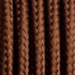 Brązowy kabel w oplocie poliestrowym 2x0.75 KOLOROWE KABLE