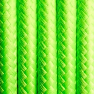 Zielony kabel w oplocie poliestrowym 2x0.75 KOLOROWE KABLE