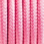 Różowy kabel w oplocie poliestrowym 2x0.75 KOLOROWE KABLE