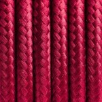 Bordowy kabel w oplocie poliestrowym 2x0.75 KOLOROWE KABLE