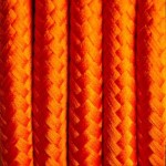 Pomarańczowy kabel w oplocie poliestrowym 2x0.75 KOLOROWE KABLE