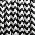 Czarno-biały kabel w oplocie poliestrowym 2x0.75 KOLOROWE KABLE