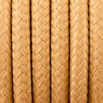 Żółty kabel w oplocie poliestrowym 2x0.75 KOLOROWE KABLE