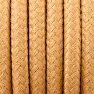 Żółty kabel w oplocie poliestrowym 2x0.75 KOLOROWE KABLE