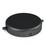 Osłonka sufitowa DUŻA II czarna KOLOROWE KABLE