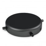 Osłonka sufitowa DUŻA IV czarna KOLOROWE KABLE