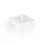 Osłonka sufitowa KWADRAT biała KOLOROWE KABLE