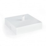 Osłonka sufitowa KWADRAT biała KOLOROWE KABLE