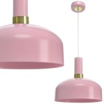 Lampa wisząca MALMO różowa 1xE27 MILAGRO