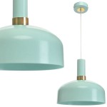 Lampa wisząca MALMO miętowa 1xE27 MILAGRO