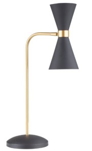 Lampka stołowa Cornet czarna/złota MAXLIGHT