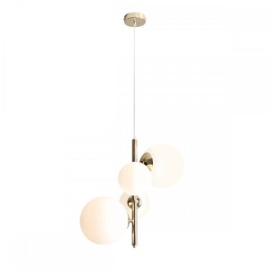 Lampa wisząca 4-PŁ BLOOM gold ALDEX         