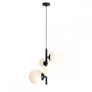 Lampa wisząca 4-PŁ BLOOM black ALDEX          