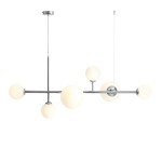 Lampa wisząca 6-PŁ DIONE chrome ALDEX            