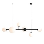 Lampa wisząca 6-PŁ DIONE black ALDEX              