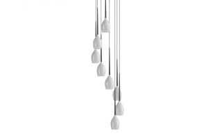 Lampa wisząca IZZA 8 biała AZZARDO                                         