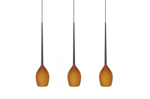 Lampa wisząca IZZA 3 bursztynowa AZZARDO                                        