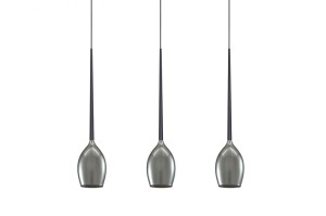 Lampa wisząca IZZA 3 dymione szkło AZZARDO                                           
