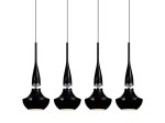 Lampa wisząca TASOS 4 czarna AZZARDO                                               