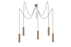 Lampa wisząca LOCUS L PENDANT 5 złota AZZARDO                    