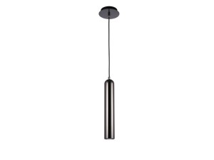 Lampa wisząca TUBO 1 czarny/chrom AZZARDO           