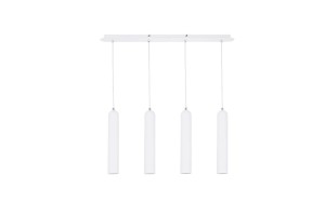 Lampa wisząca TUBO 4 biała AZZARDO           
