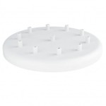 Osłonka sufitowa OKRĄGŁA FI30 cm biała X KOLOROWE KABLE