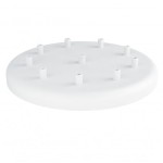 Osłonka sufitowa OKRĄGŁA FI30 cm biała IX KOLOROWE KABLE