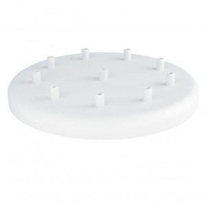 Osłonka sufitowa OKRĄGŁA FI30 cm biała VIII KOLOROWE KABLE