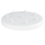 Osłonka sufitowa OKRĄGŁA FI30 cm biała VII KOLOROWE KABLE