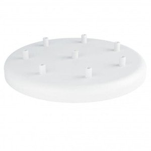 Osłonka sufitowa OKRĄGŁA FI30 cm biała VII KOLOROWE KABLE