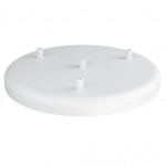 Osłonka sufitowa OKRĄGŁA FI30 cm biała III KOLOROWE KABLE