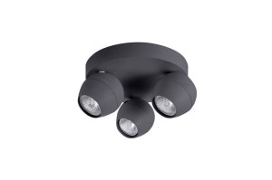 Oprawa sufitowa PERA 3 ROUND szara AZZARDO            