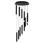Lampa wisząca CARBON 12W LED czarna MILAGRO                    