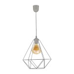 Lampa wisząca ALAMBRE GREY 1xE27 4W szara MILAGRO          